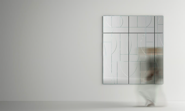 MAYBE - Square wall-mounted mirror by Tonelli Design - view 3